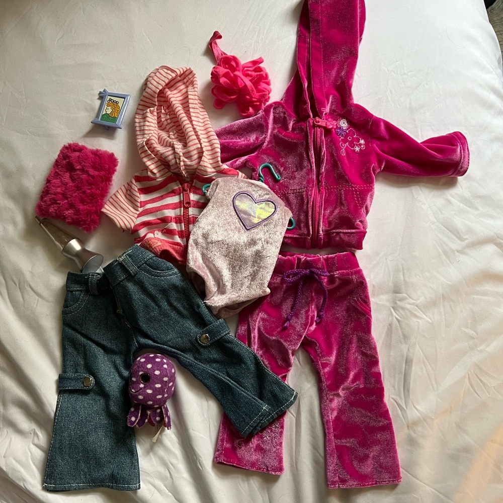 Our generation clothes and accessories bundle